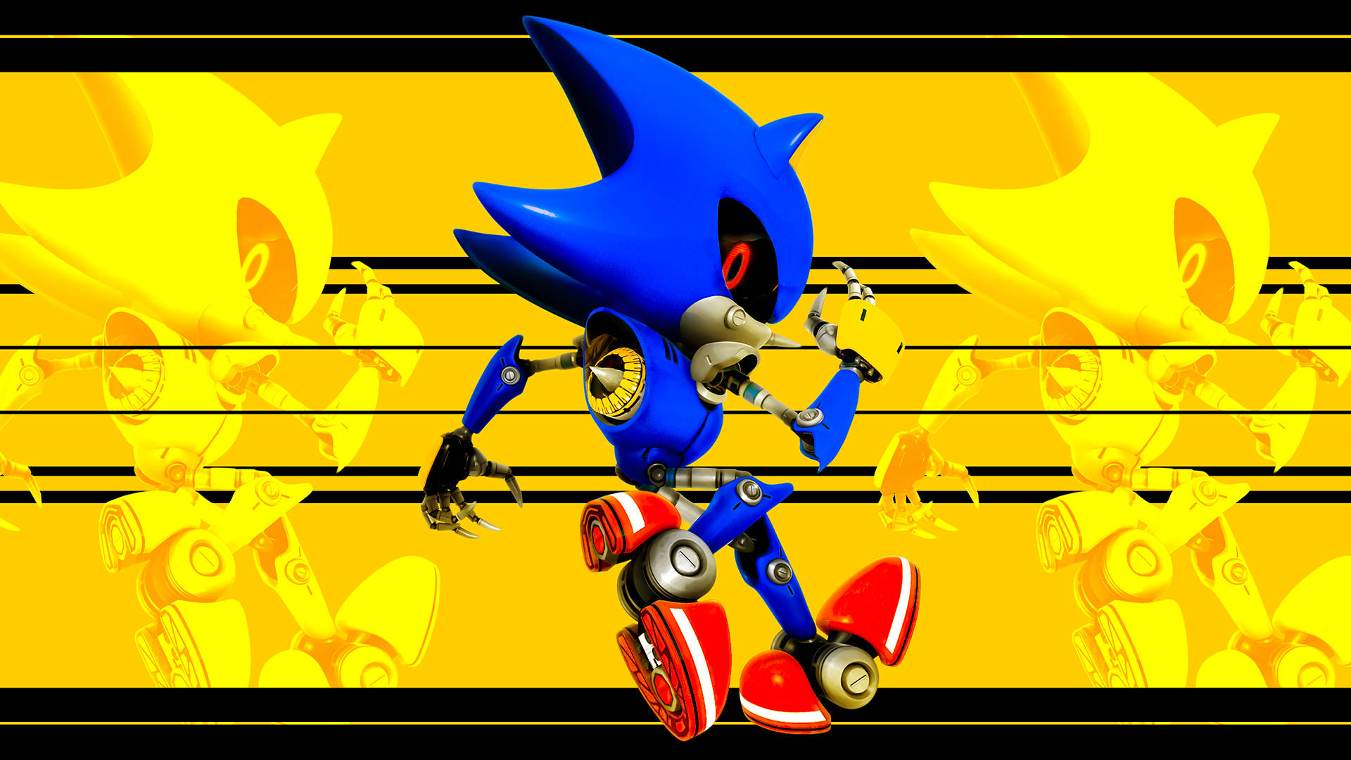Metal Sonic 3d Art Background