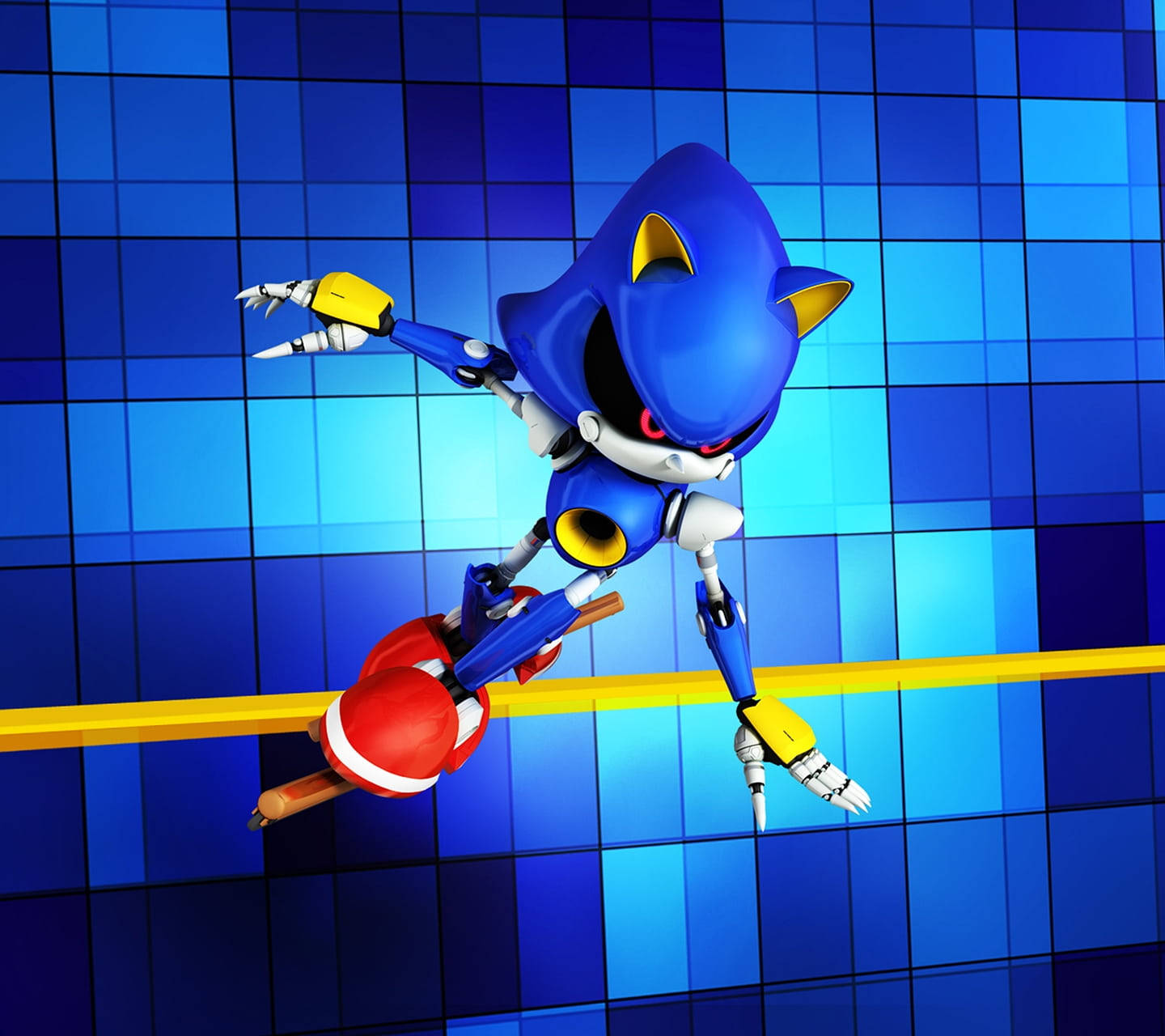 Metal Sonic Blue Tiles