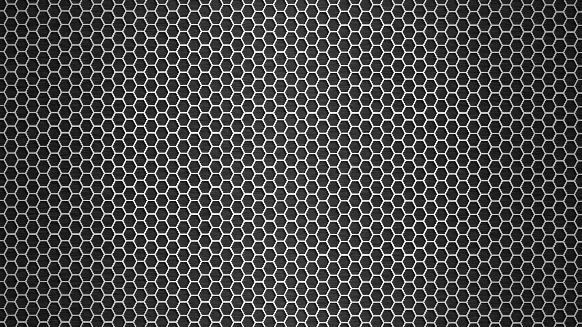 Metal Texture Hexagonal Holes Background