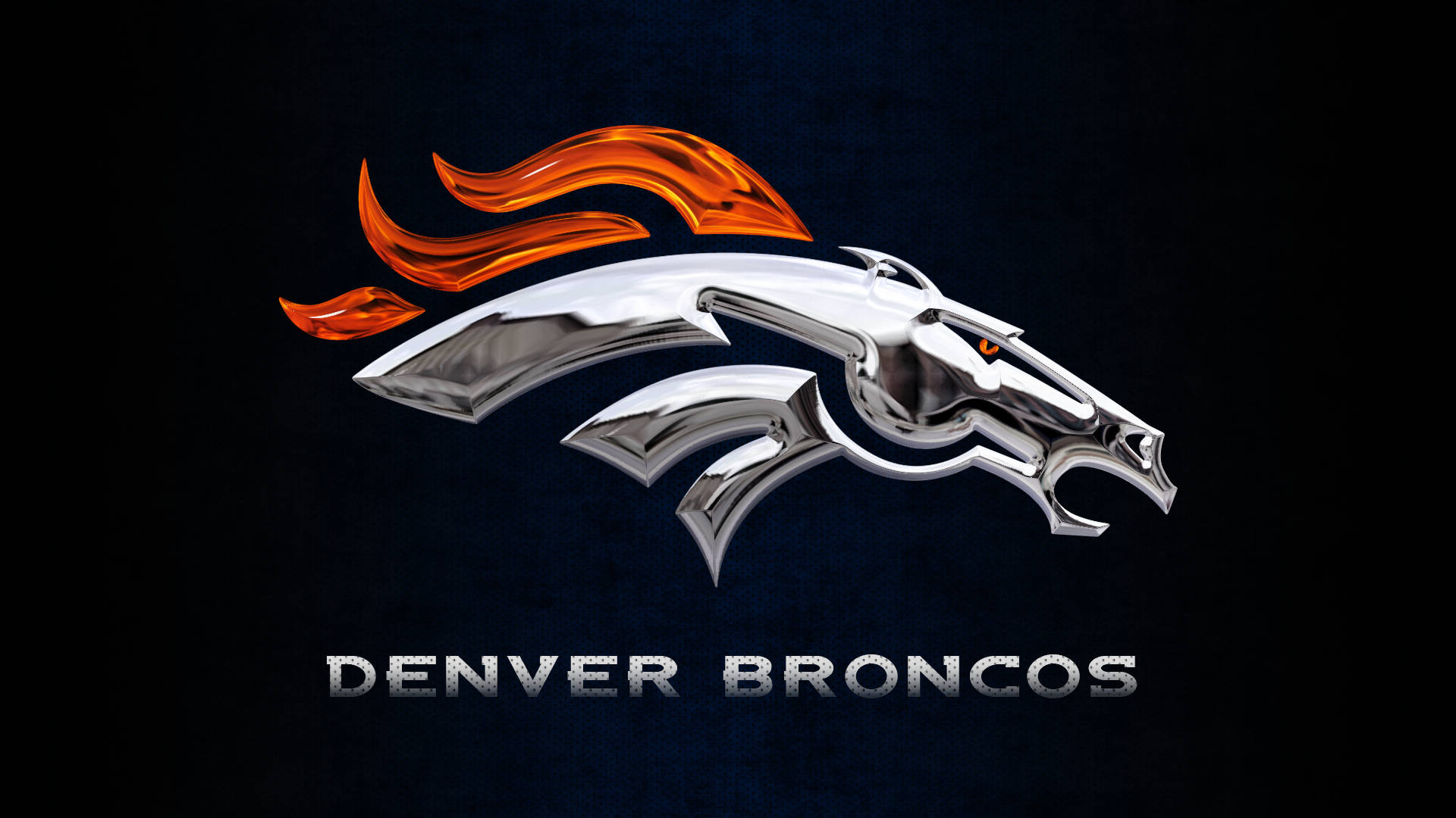 Metallic Broncos Team Logo Background