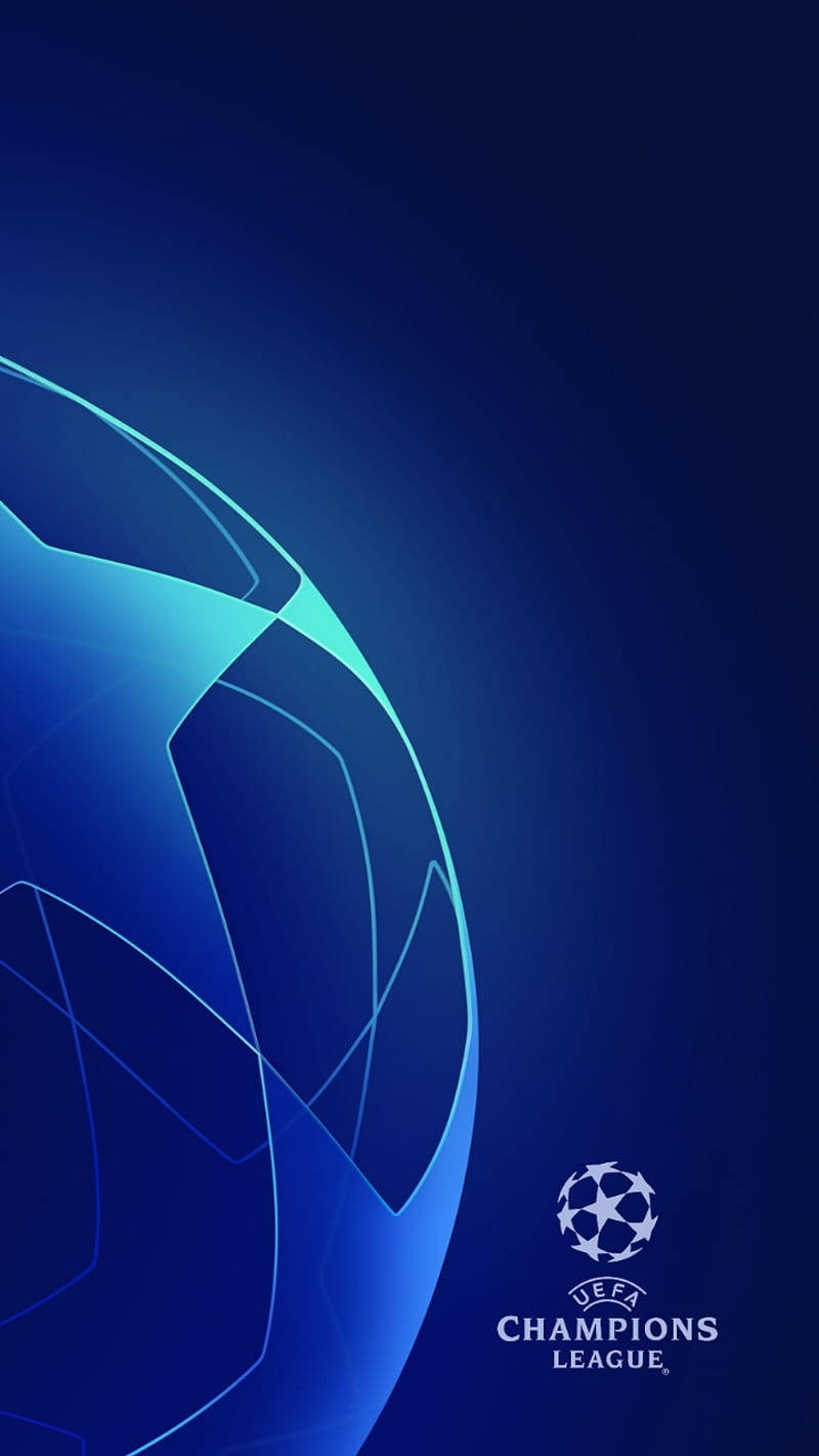 Metallic Gradient Ball Star Champions League Background