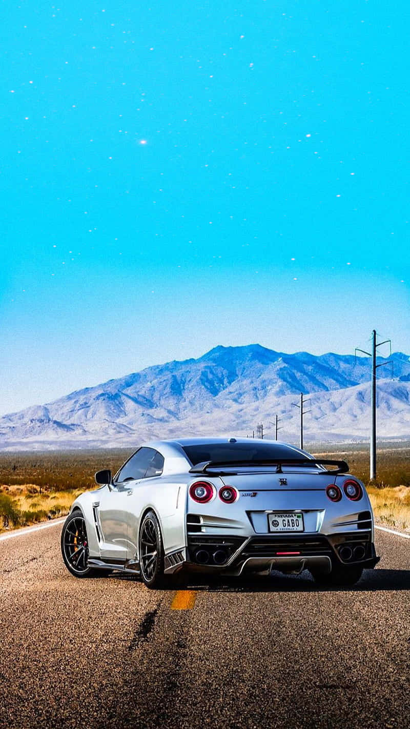 Metallic Gray Nissan R35 Gtr