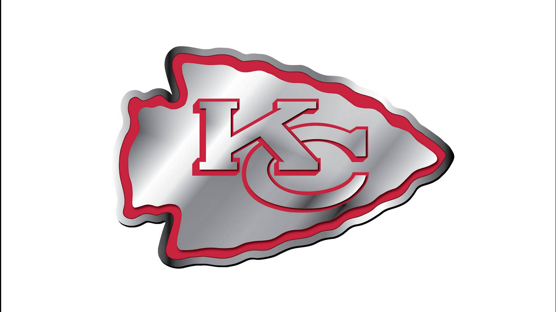Metallic Kansas City Chiefs Logo Background