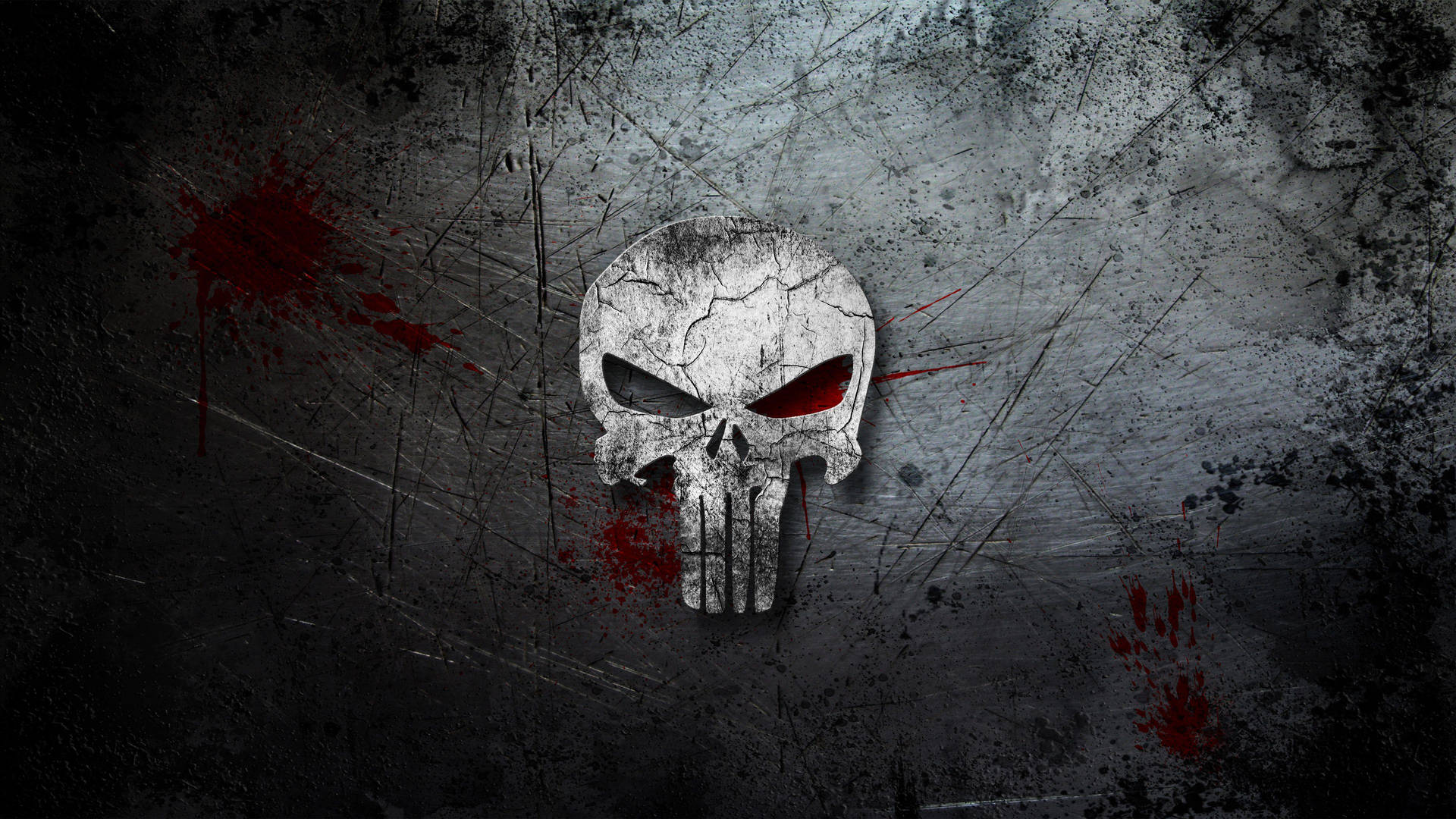 Metallic Punisher Logo Background
