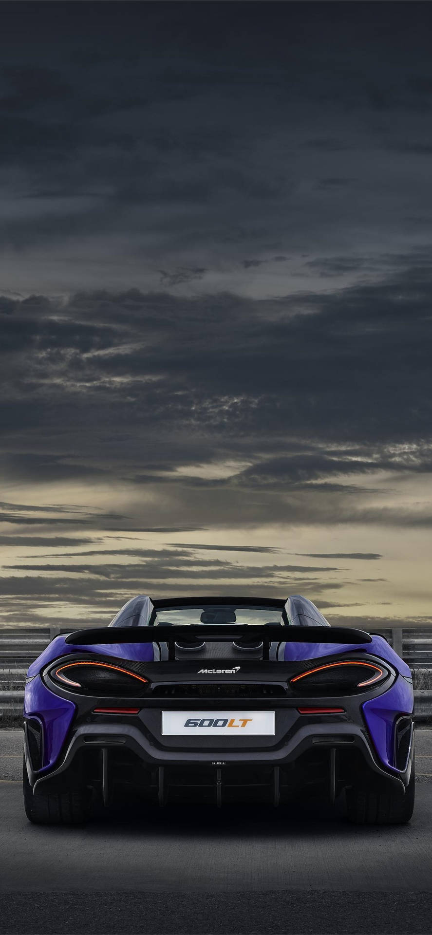 Metallic Purple Mclaren Spyder Background