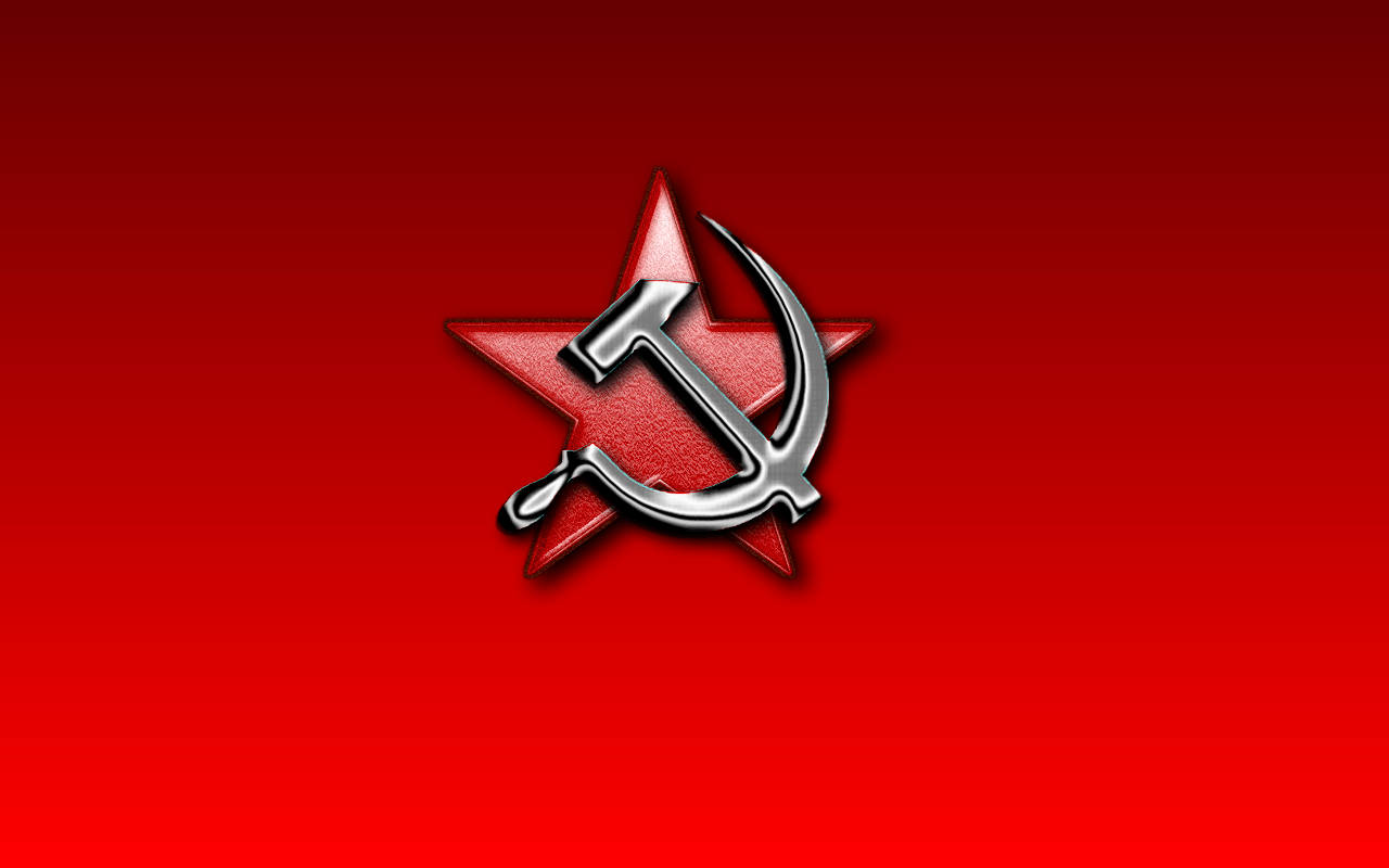 Metallic Soviet Union Flag Background