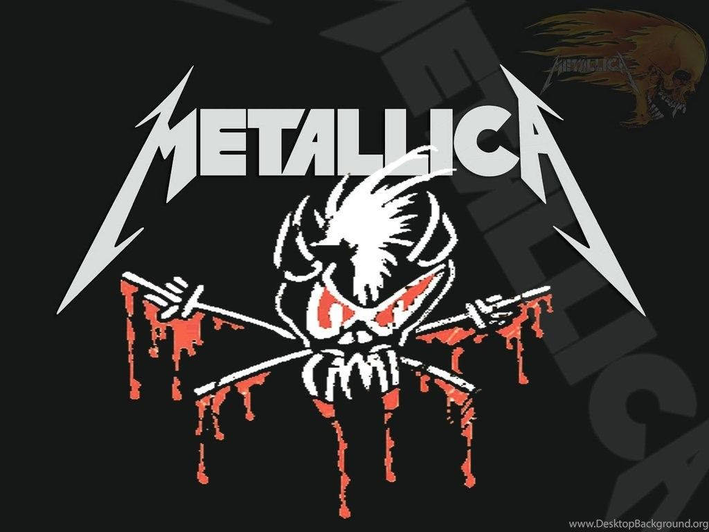 Metallica Skull Logo Background