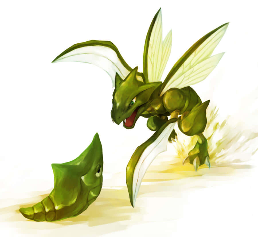 Metapod And Scyther Desktop Background