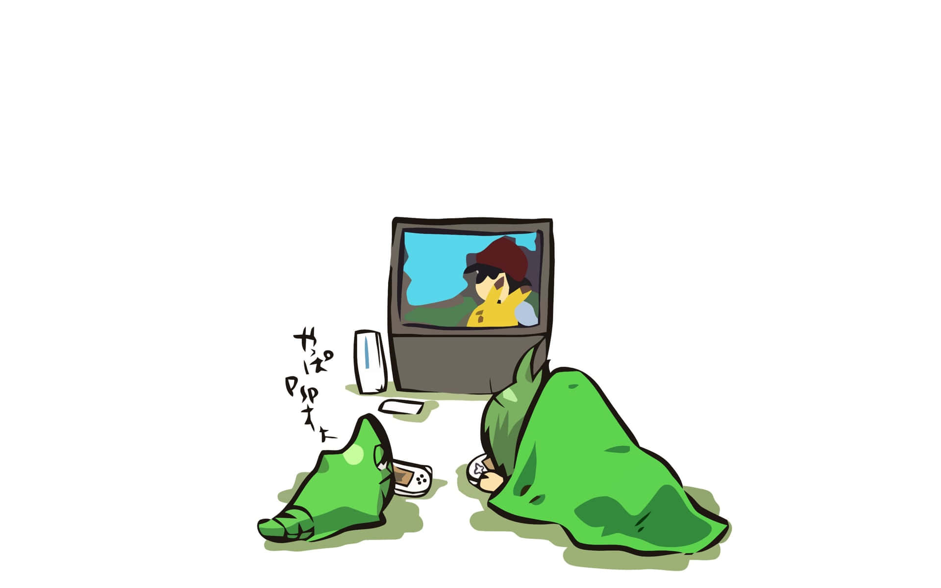 Metapod Resting At Home Cute Desktop Background
