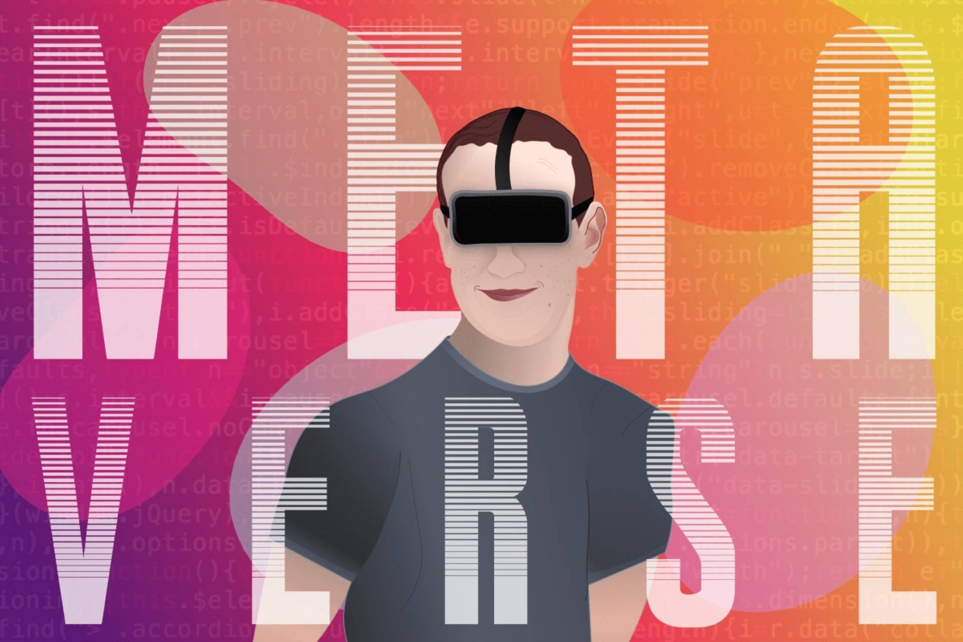 Metaverse Mark Zuckerberg Artwork Background