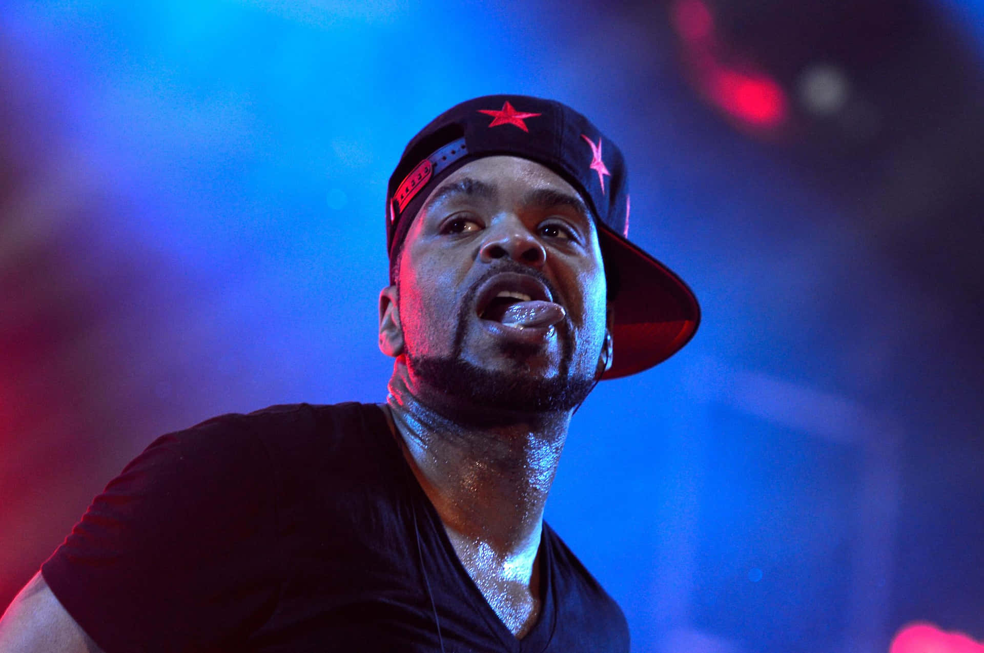 Method Man Performing Live Concert Background