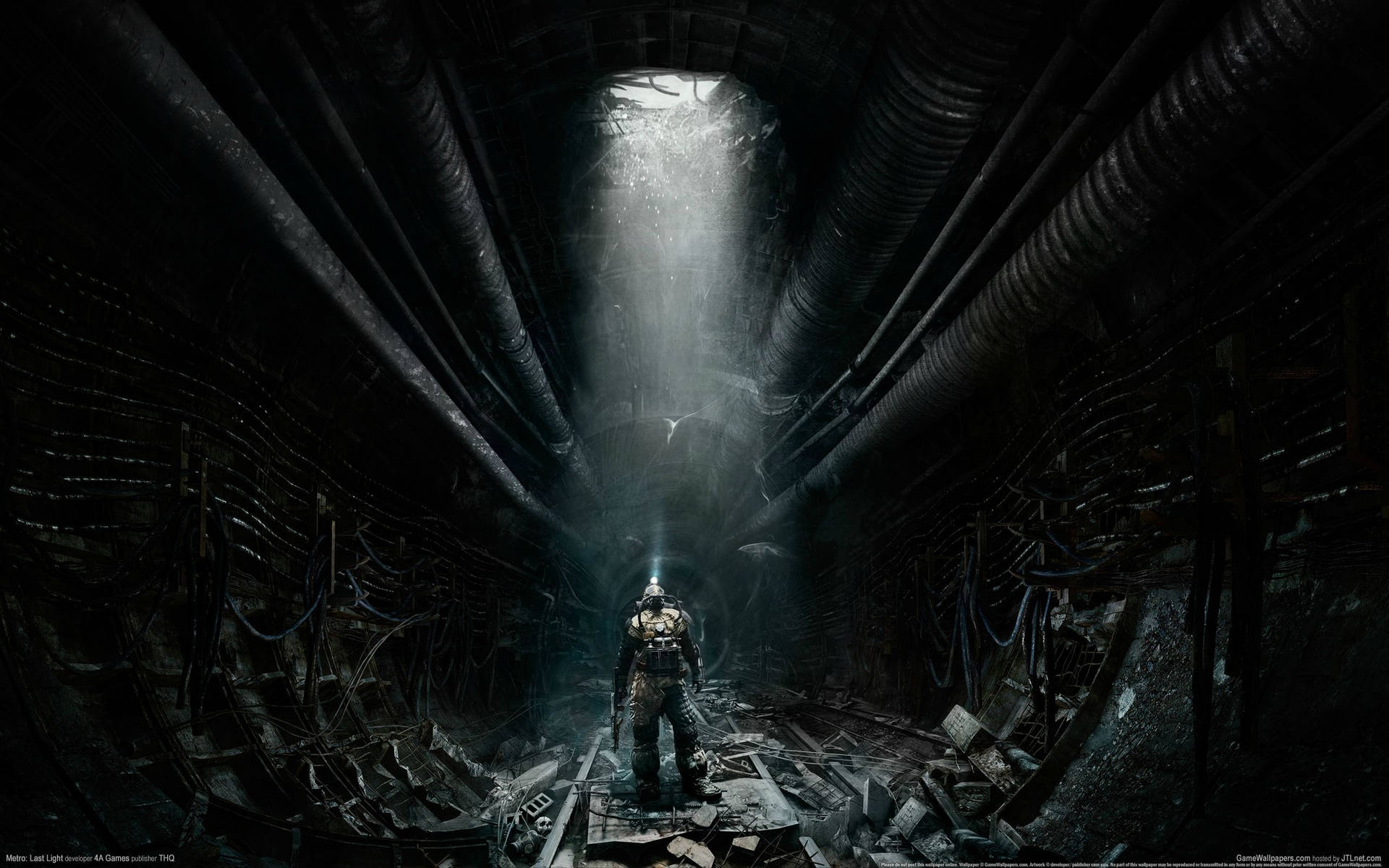 Metro Exodus Destructed Tunnel Background