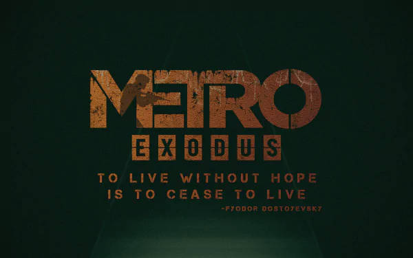Metro Exodus Green Graphic Promo 3440x1440 Background