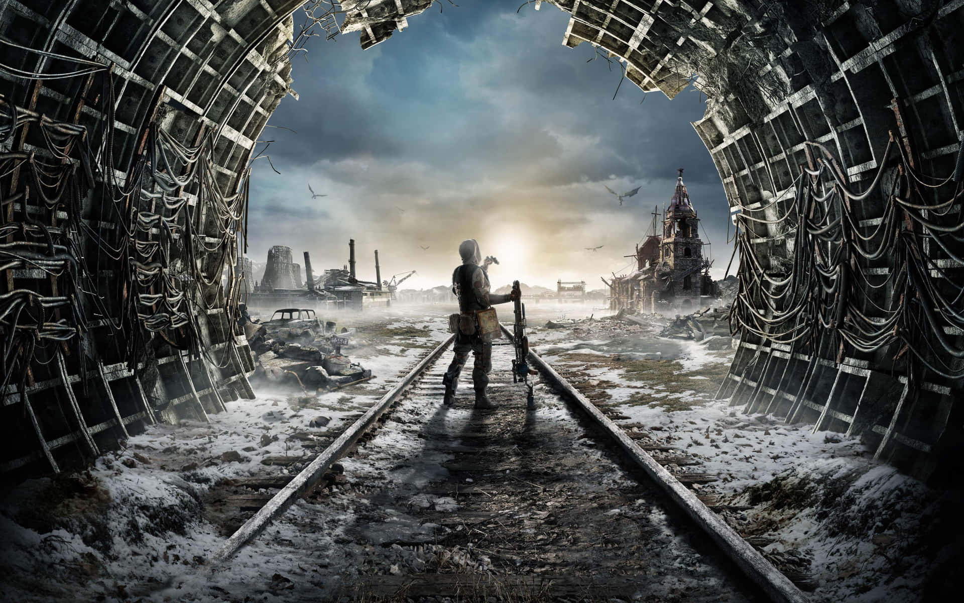 Metro Exodus Post Apocalyptic Scene Background