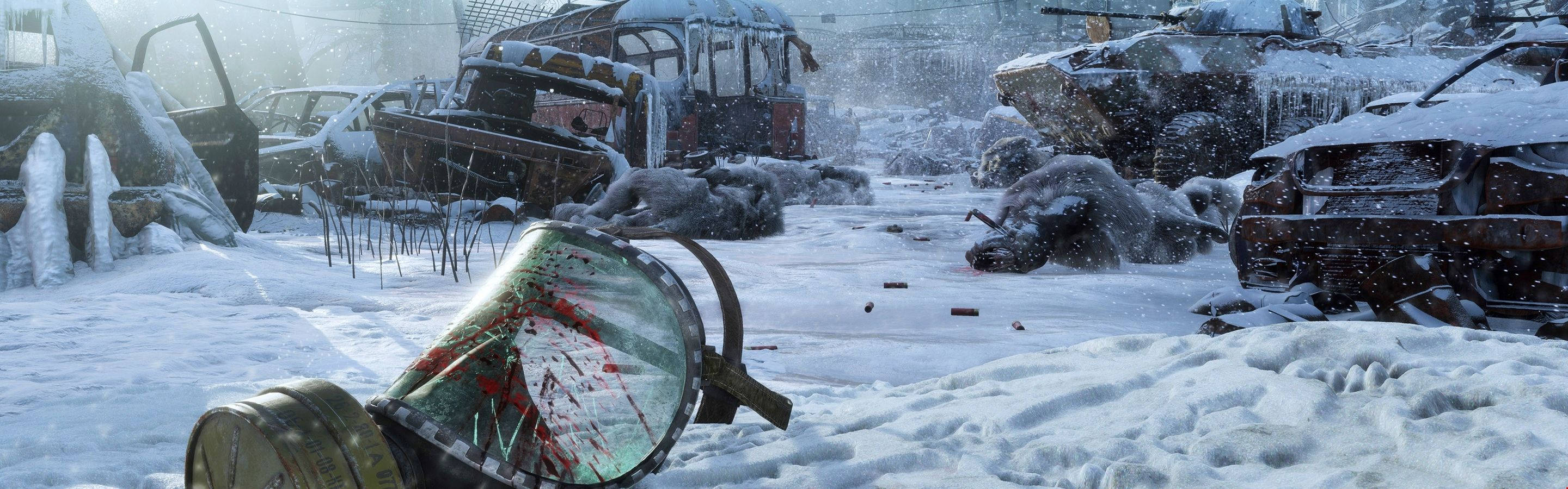 Metro Exodus Scary Blizzard Background