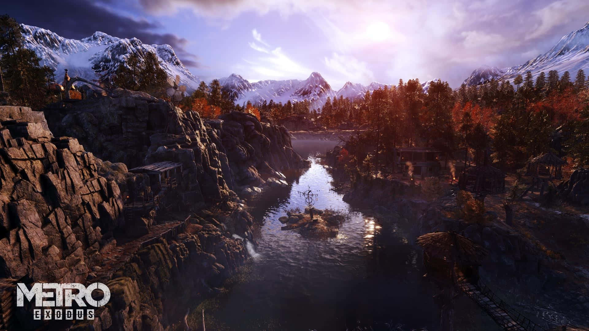 Metro Exodus_ Scenic Landscape Sunset Background