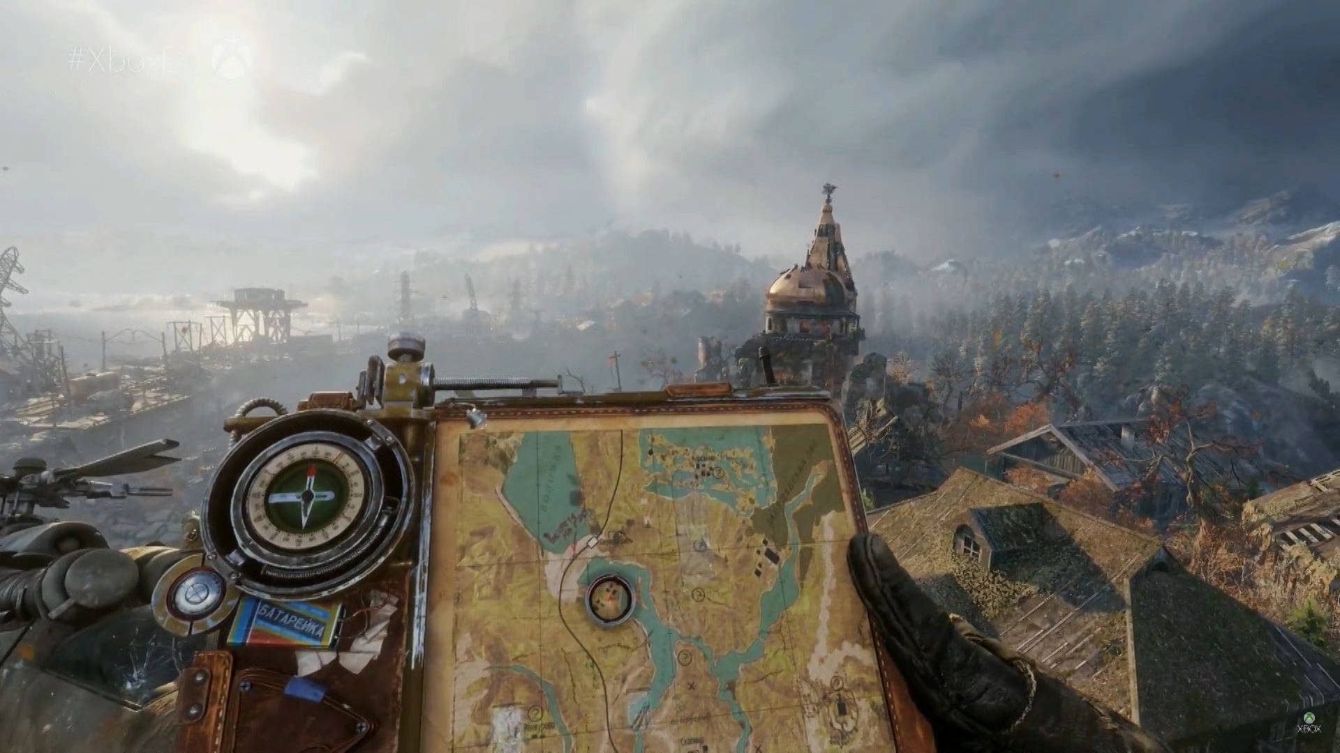 Metro Exodus Town Map Background