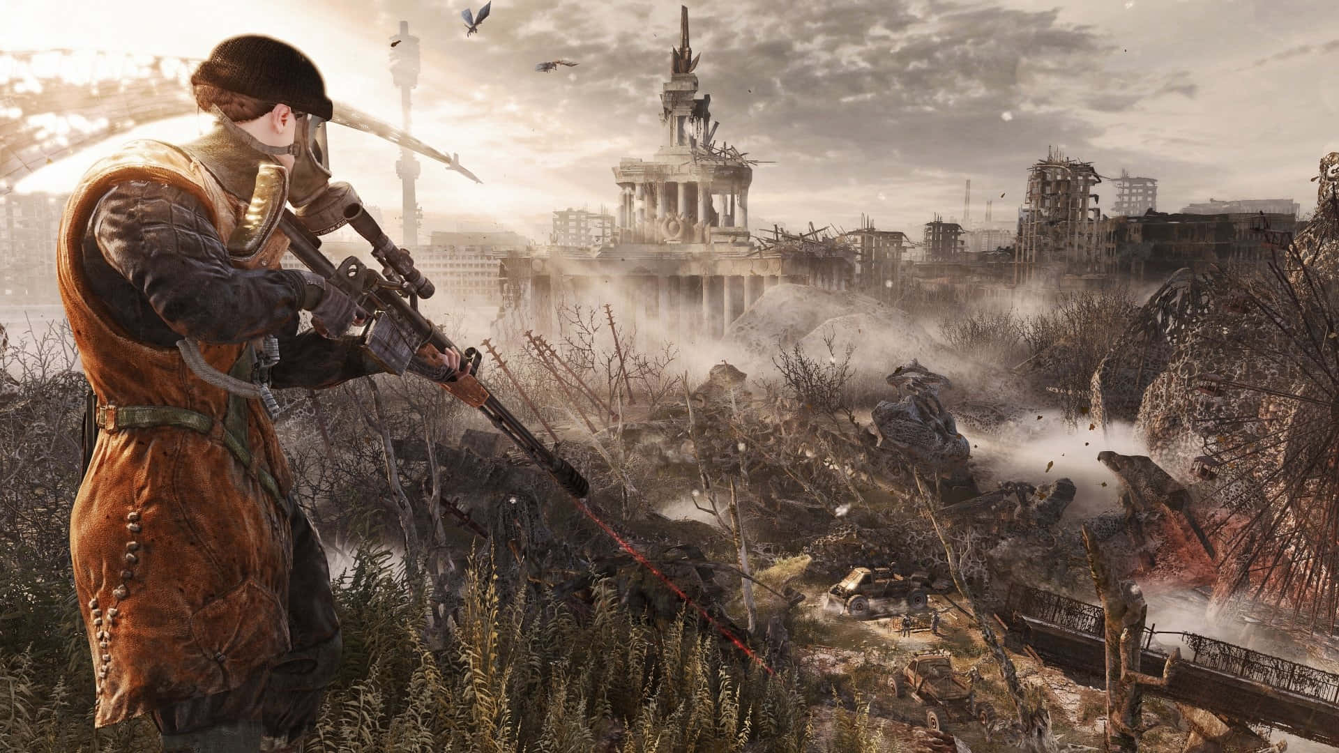 Metro_ Game_ Post Apocalyptic_ Sniper Background