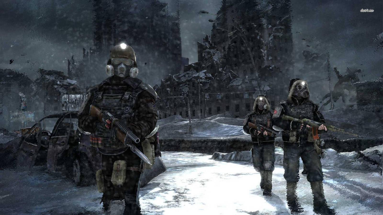 Metro Last Light Redux Characters Weapons Background