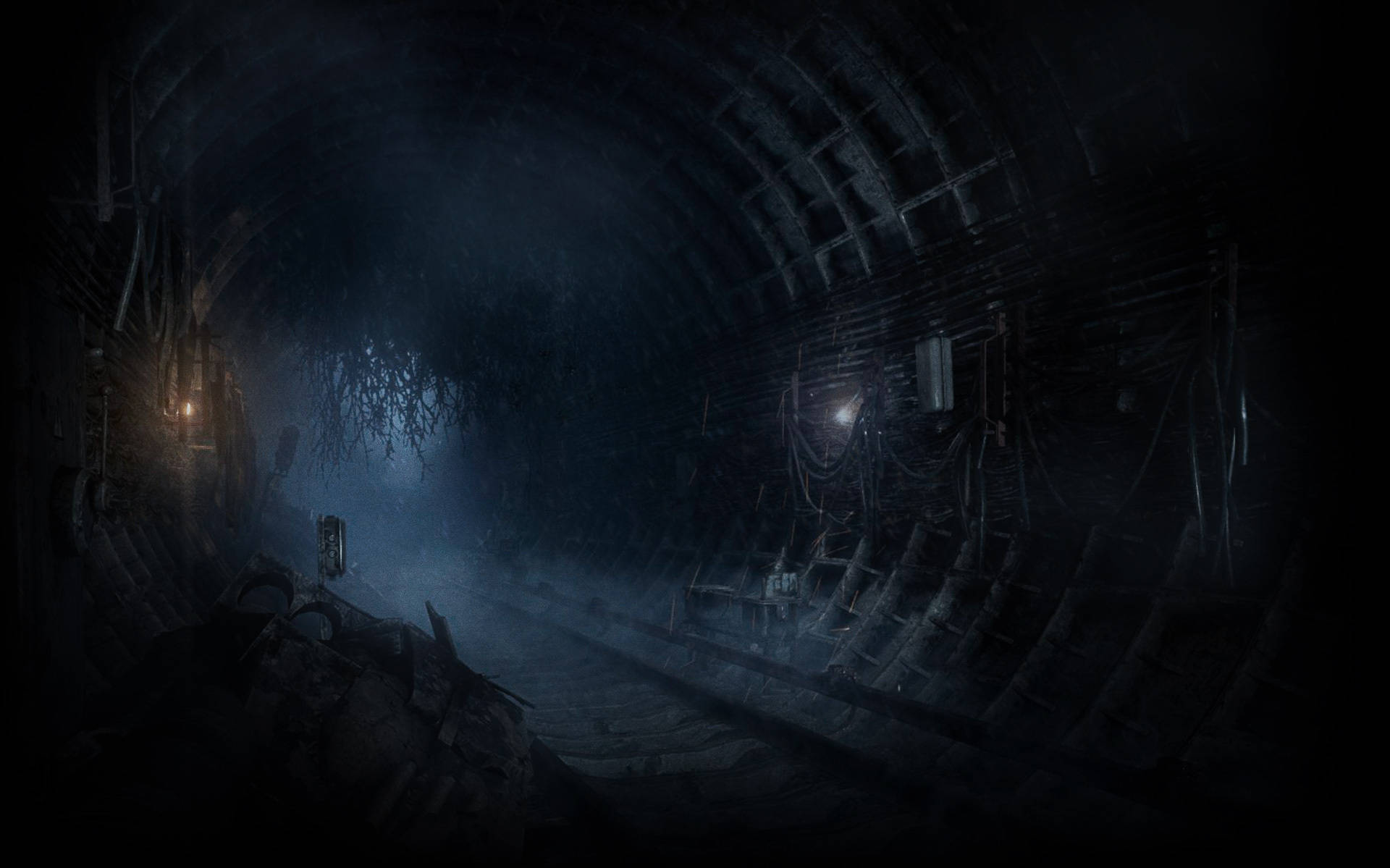 Metro Last Light Redux Faint Lights Background