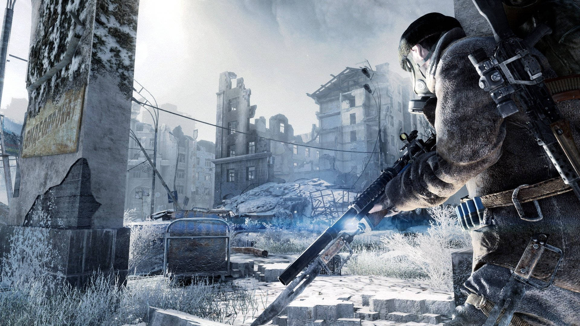 Metro Last Light Redux Ruined City Background