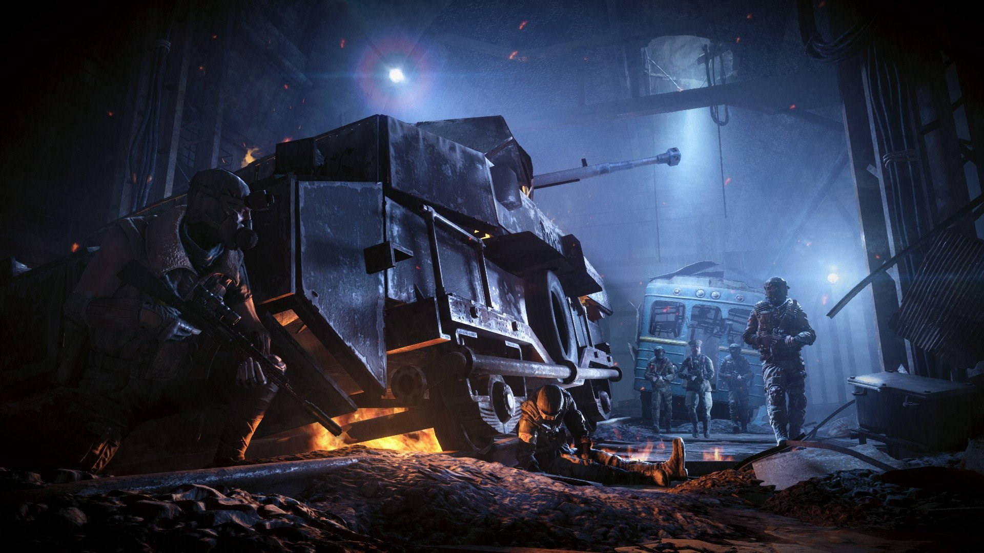 Metro Last Light Redux Tunnel Vehicles Background