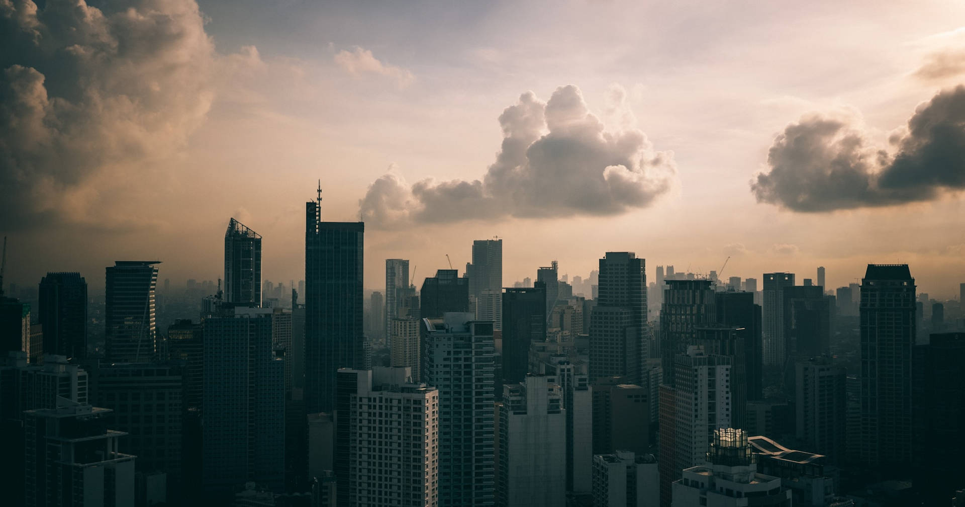 Metro Manila High Rise Buildings Background