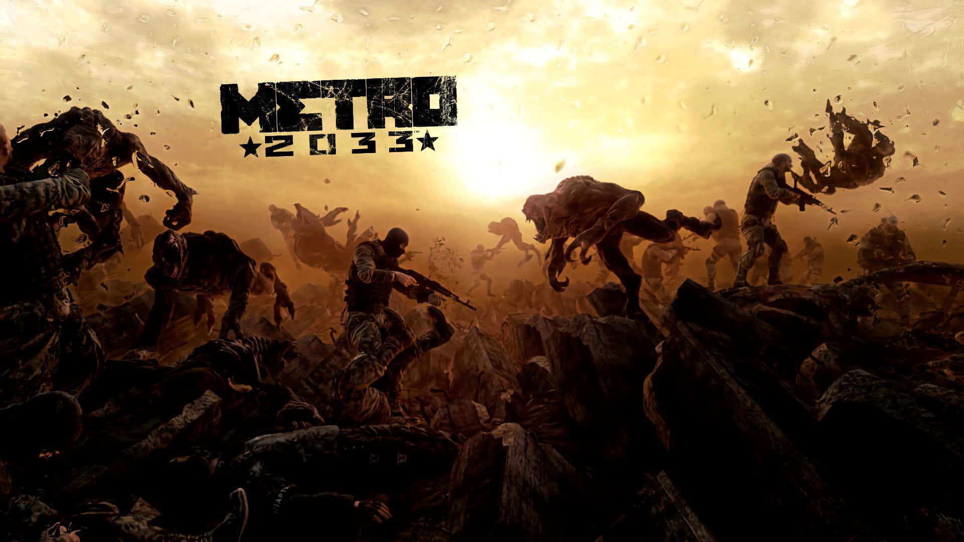 Metro2033 Game Apocalyptic Battle Background