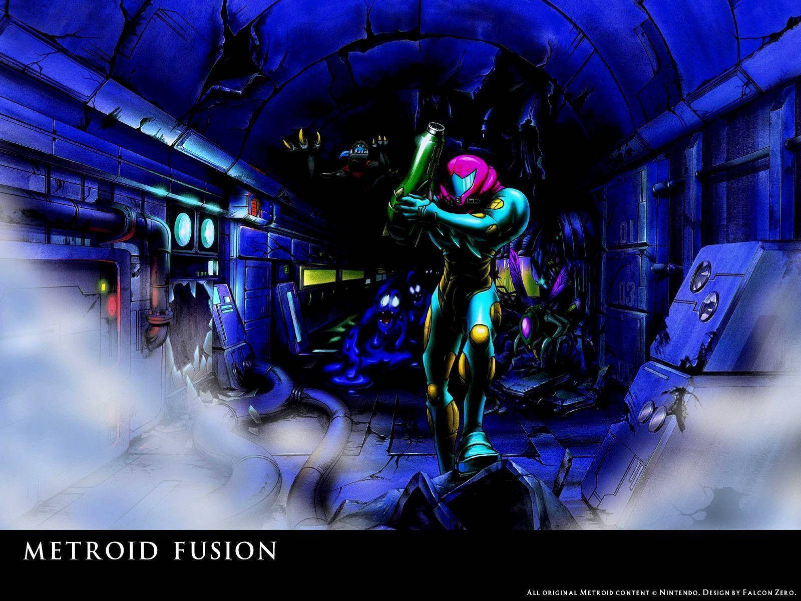 Metroid Blue Power Suit Background