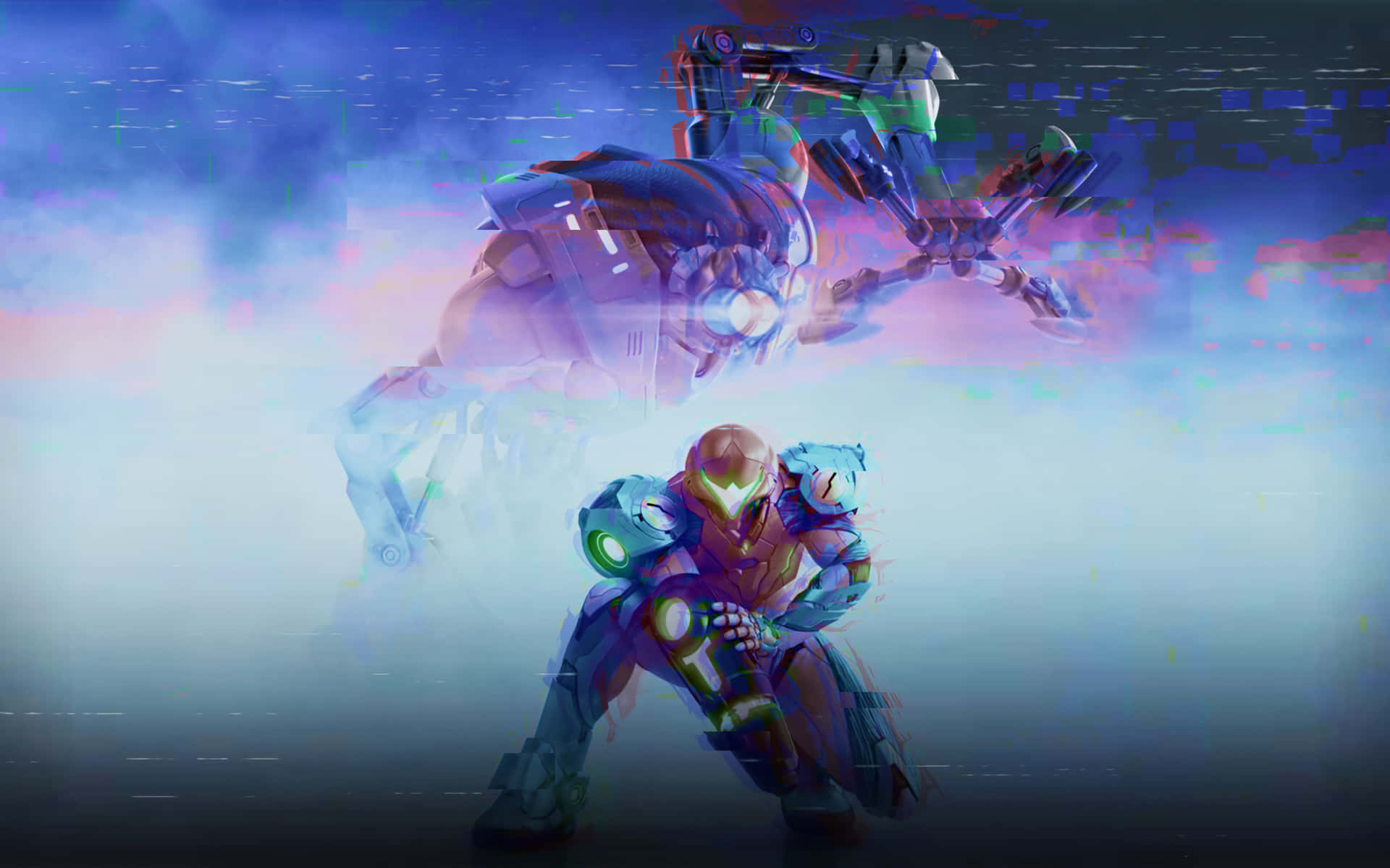 Metroid Dread Samus Aran Blur Background