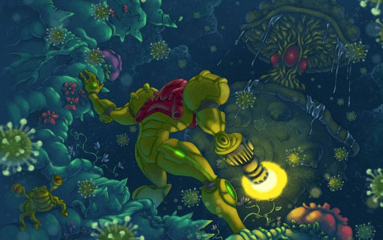 Metroid The Lair Background