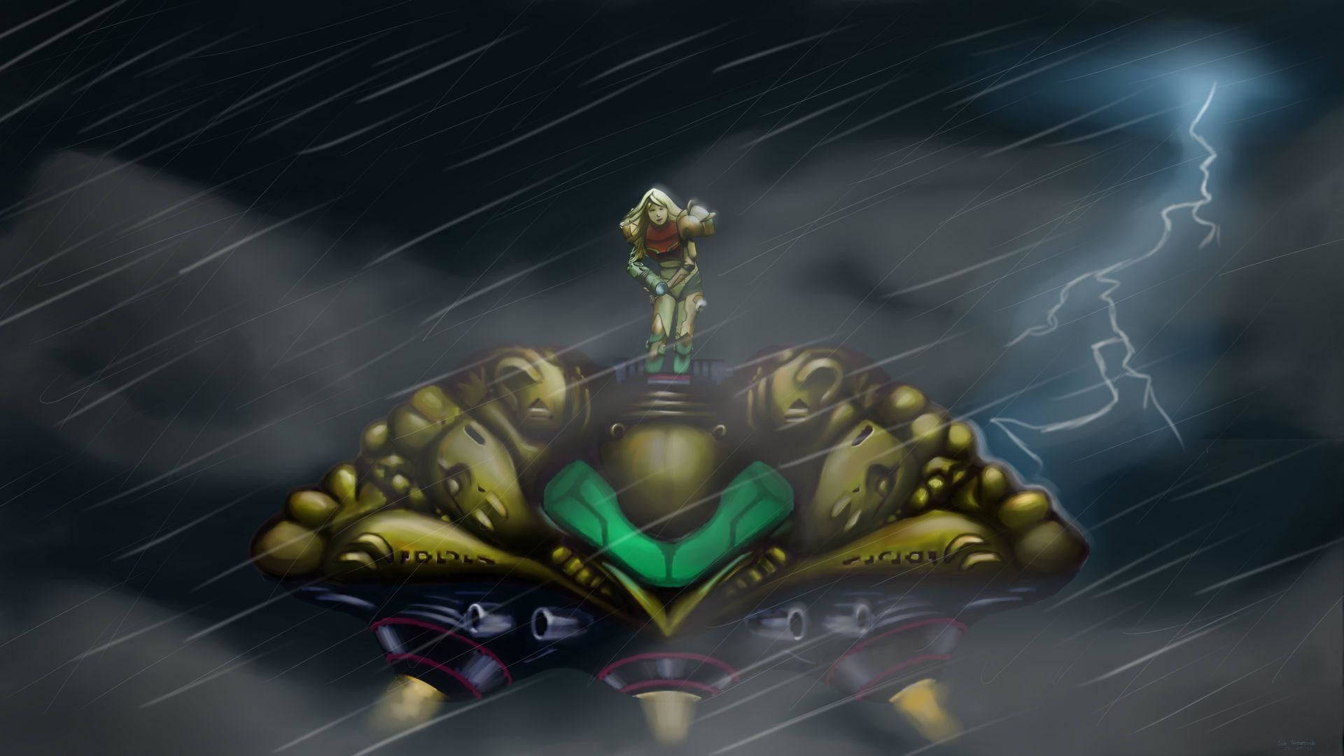 Metroid The Storm Background