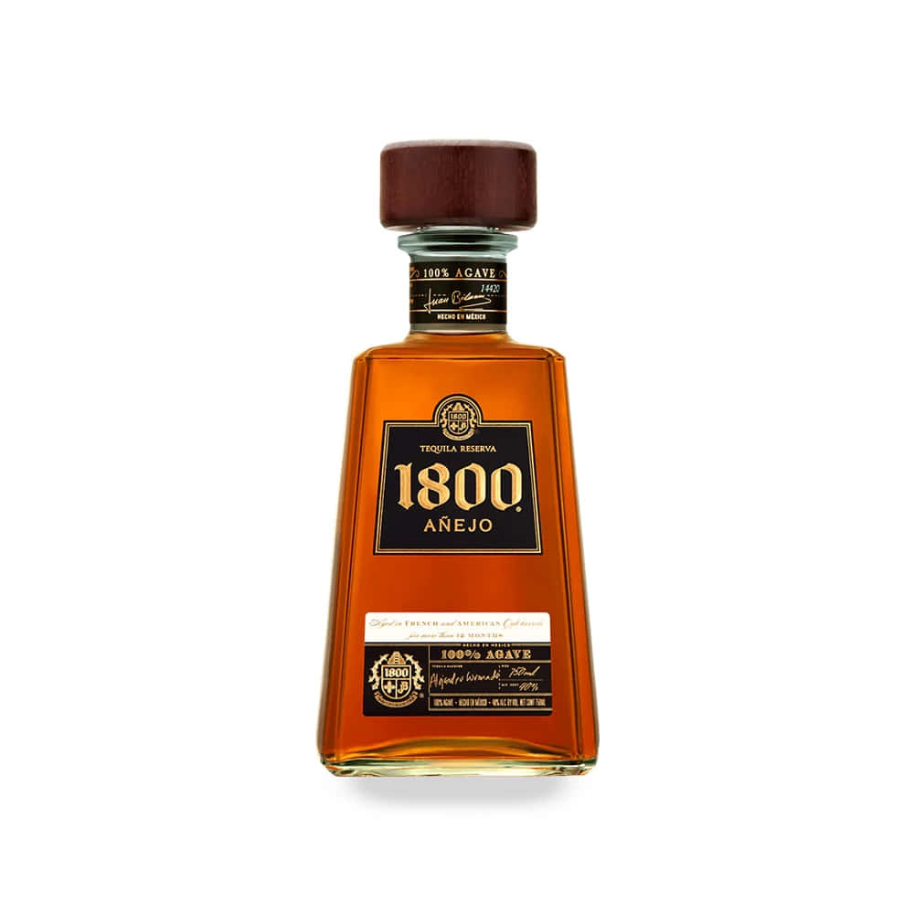 Mexican Brand 1800 Tequila Anejo Reserva Bottle Background