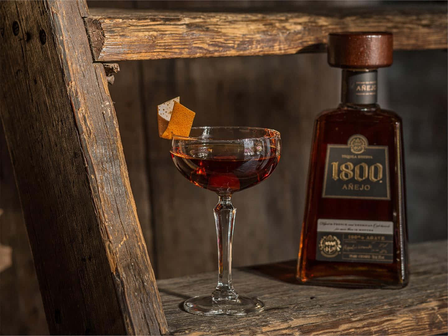 Mexican Brand 1800 Tequila Anejo Reserva Background