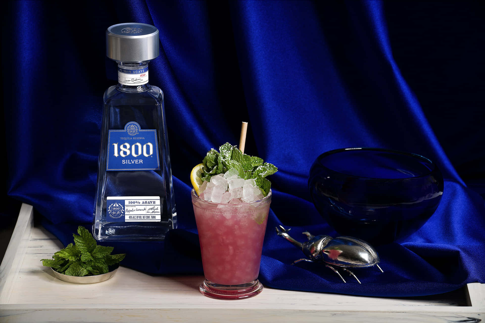 Mexican Brand 1800 Tequila Holiday Smash Background