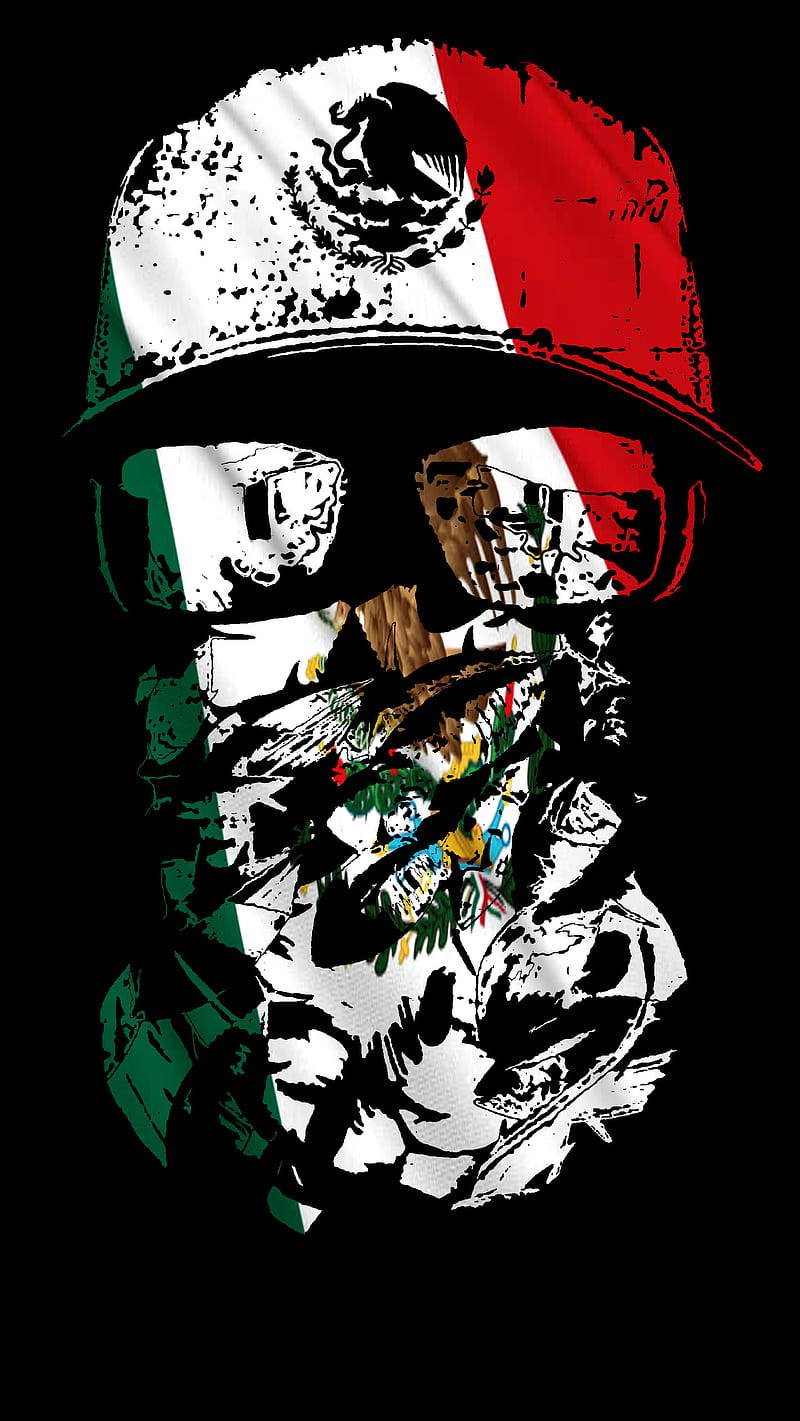 Mexican Colors And Logo Background