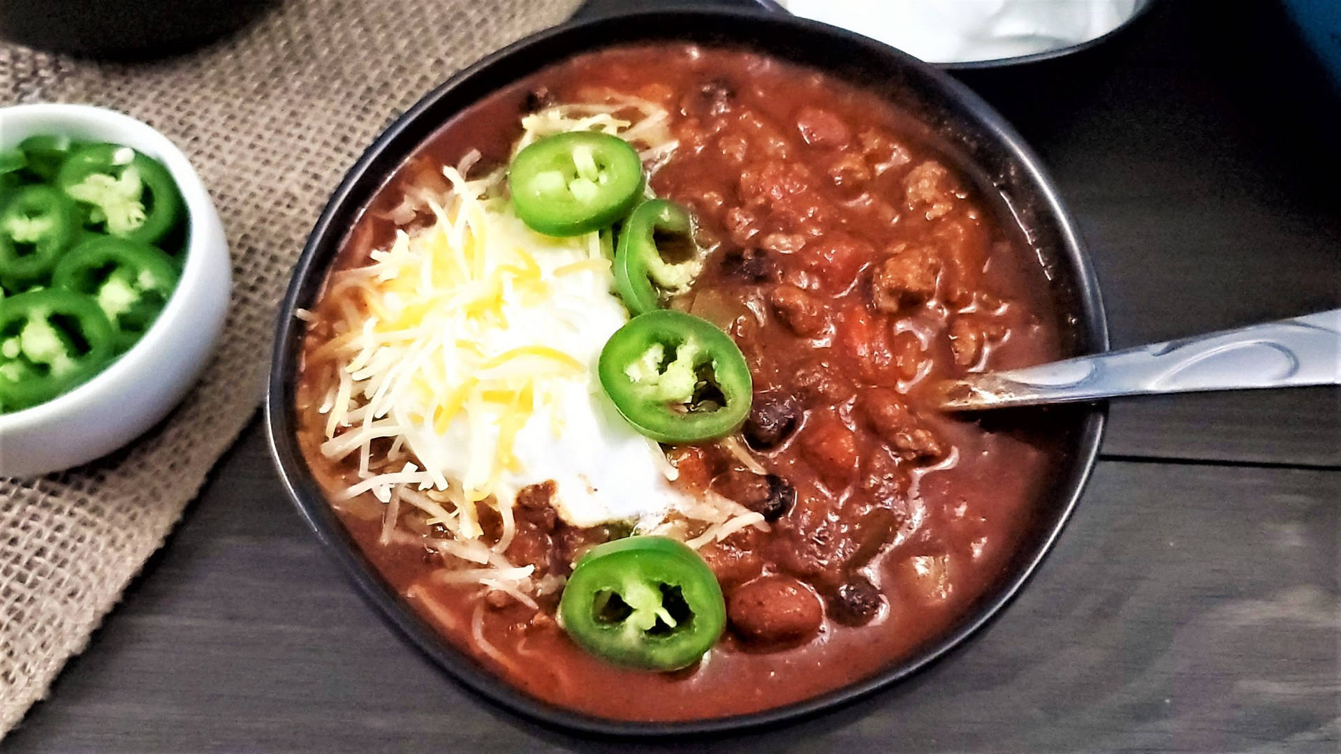 Mexican Dressing Chili Con Carne Background