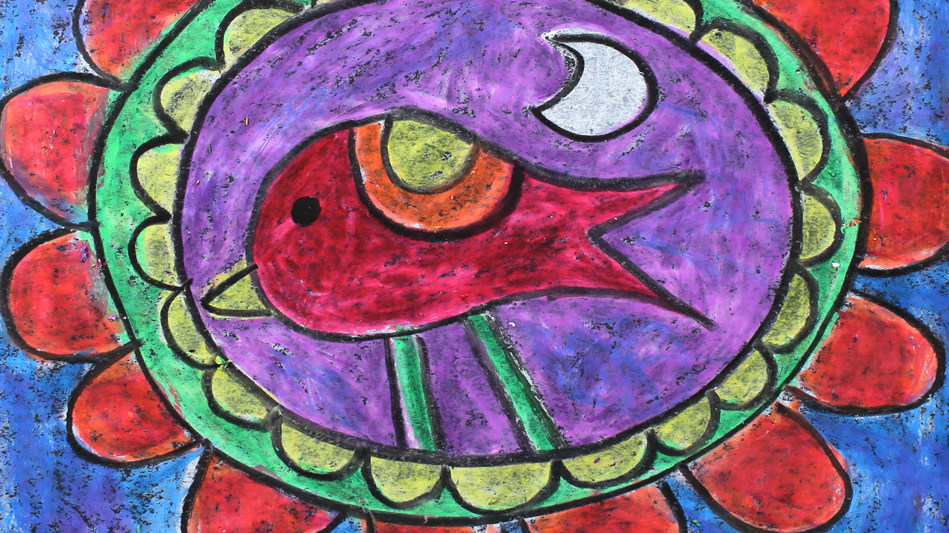 Mexican Folk Art Drawing Background