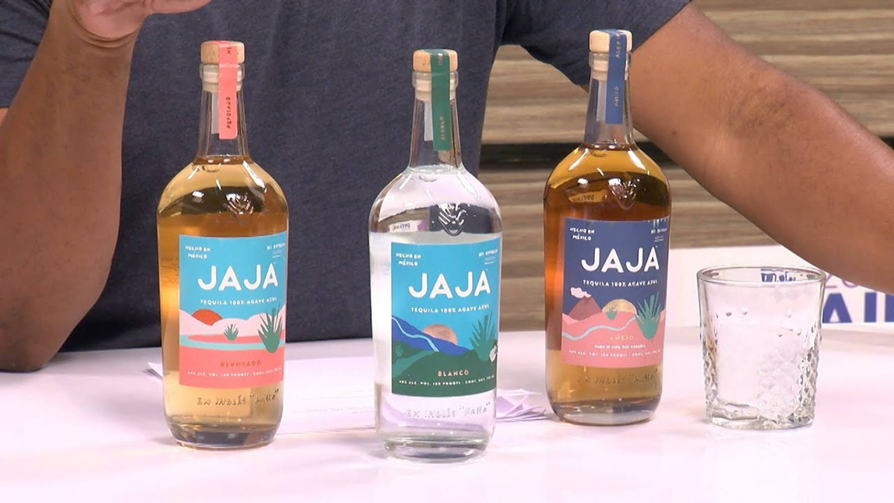 Mexican Jaja Tequilla In Three Variants Background