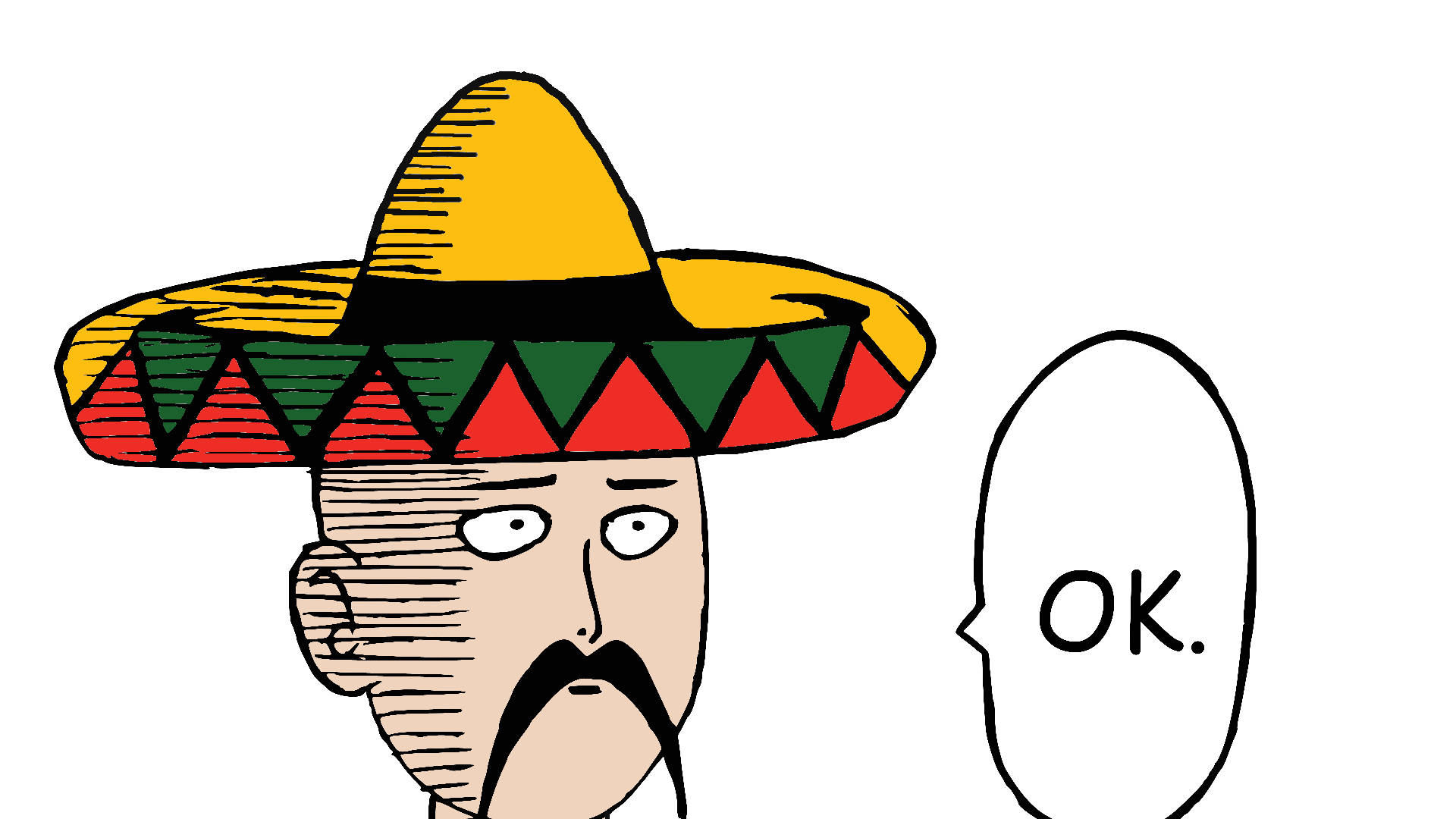 Mexican Man Cartoon Background