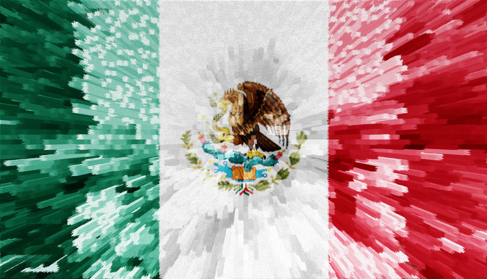Mexico Flag Painting