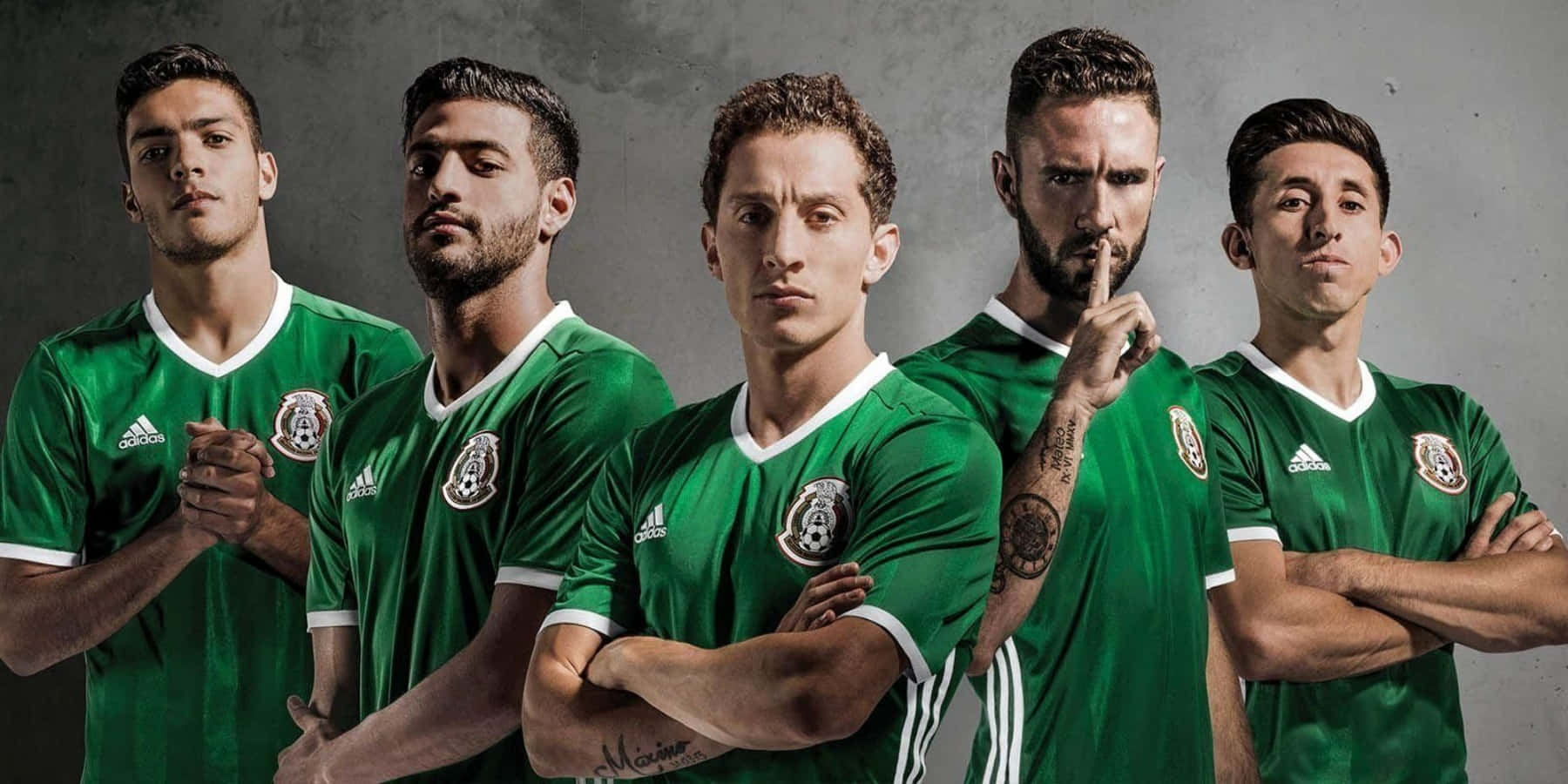 Mexico Soccer Iconic Team Players