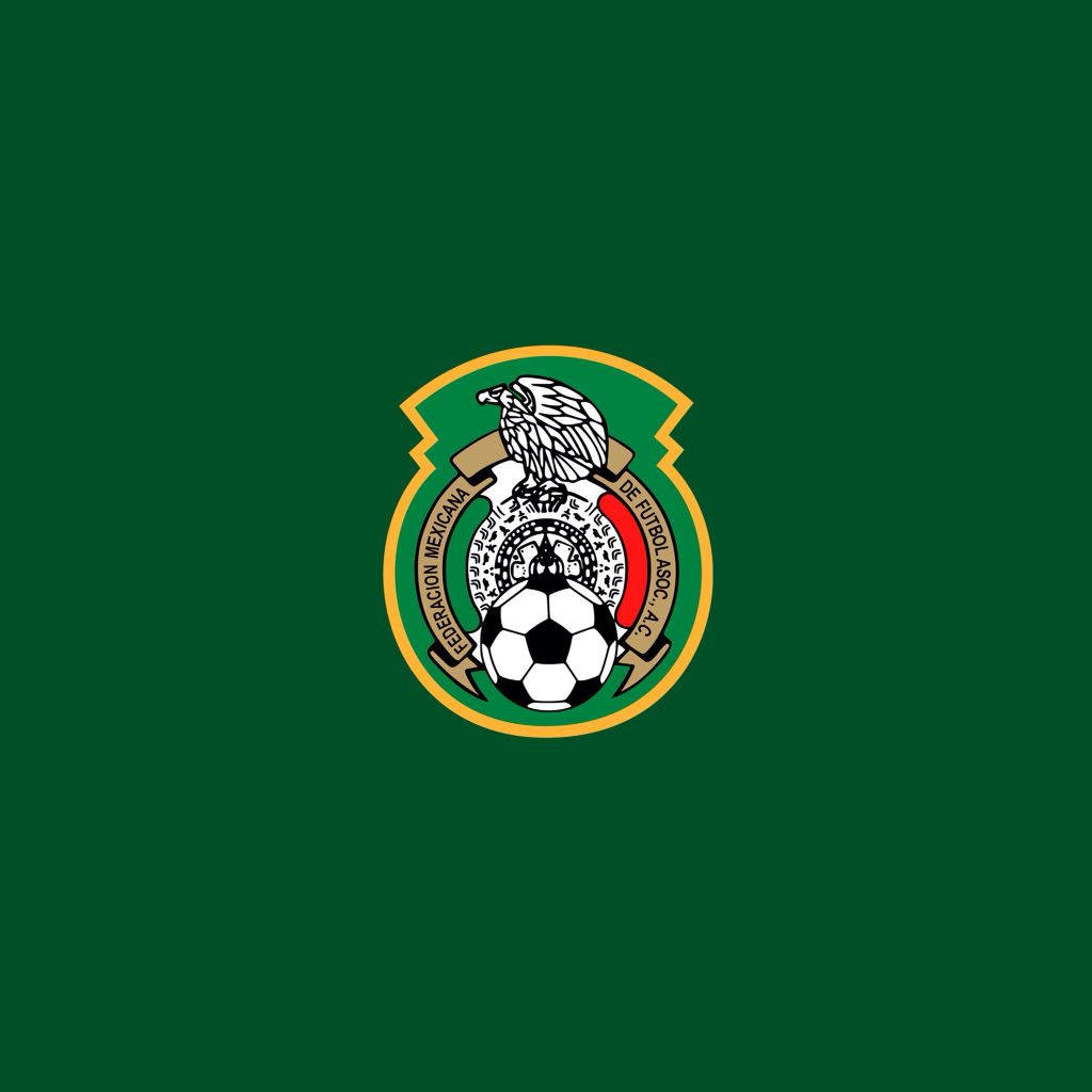 Mexico Soccer Logo In Green Background Background