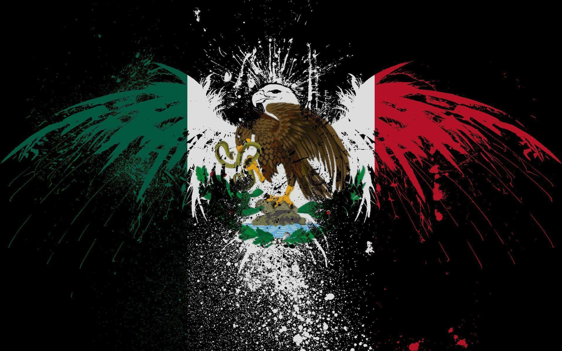 Mexico Soccer Team Showing Off Their World Cup Trophy Background