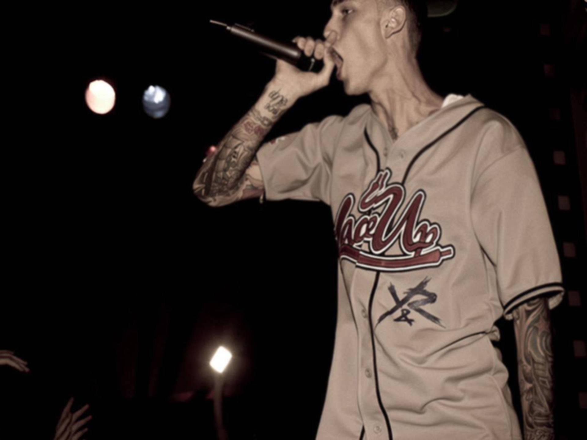 Mgk Lace Up Jersey Background