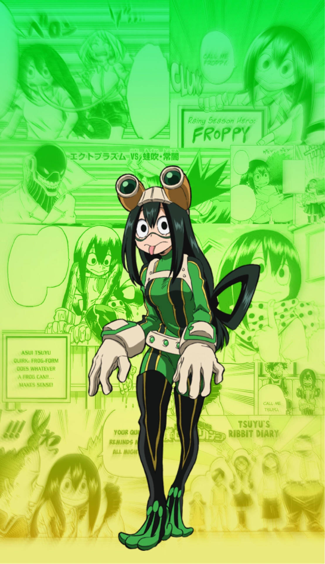 Mha Froppy Manga Scenes Background
