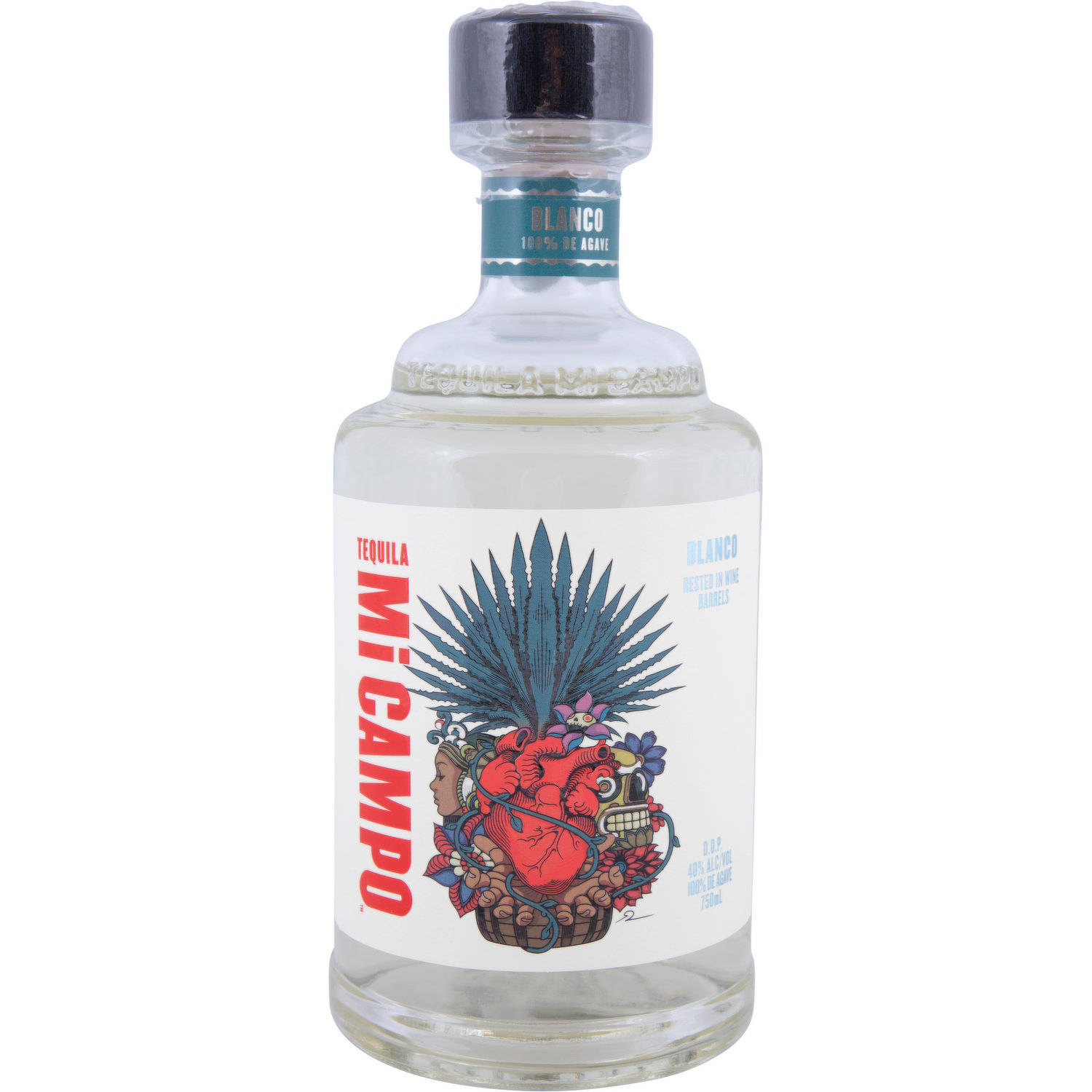 Mi Campo Tequila 750ml Bottle Background