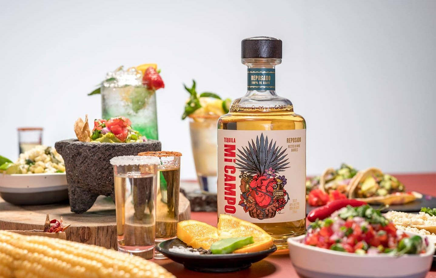 Mi Campo Tequila Table Setting Background