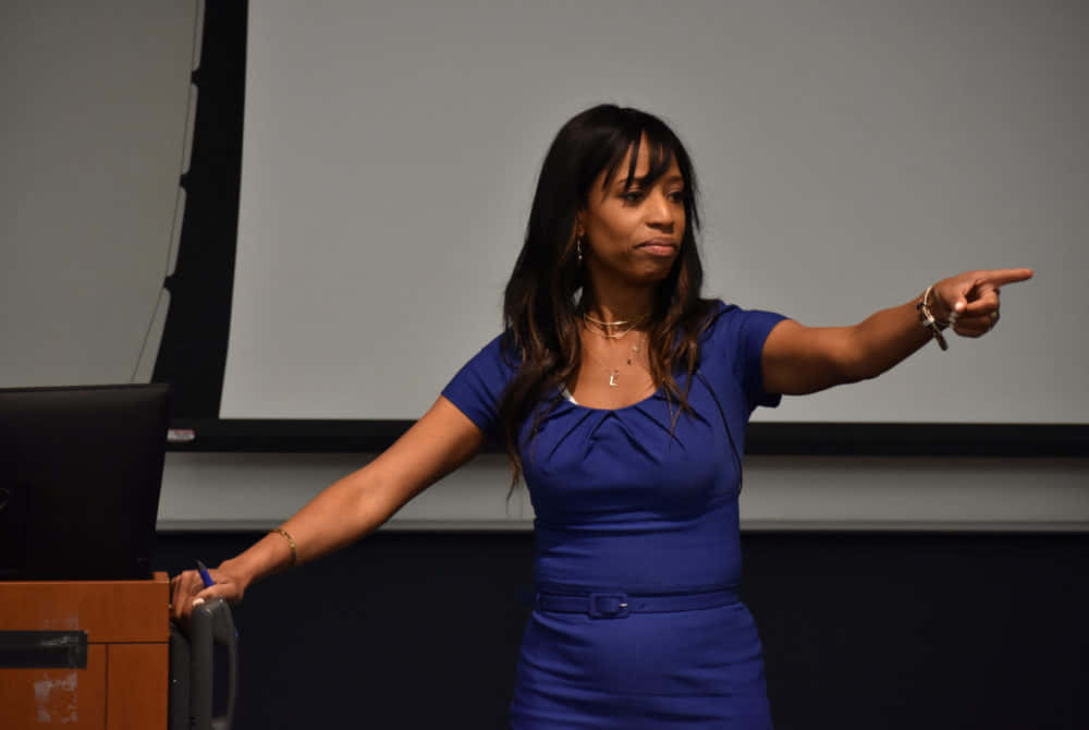 Mia Love Speaking At A Public Event Background