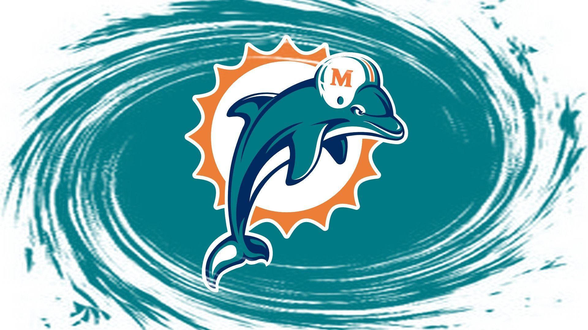 Miami Dolphins Digital Illustration Background